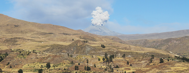 Sabancaya Volcano, Colca Canyon, Arequipa Attractions - My Peru Guide